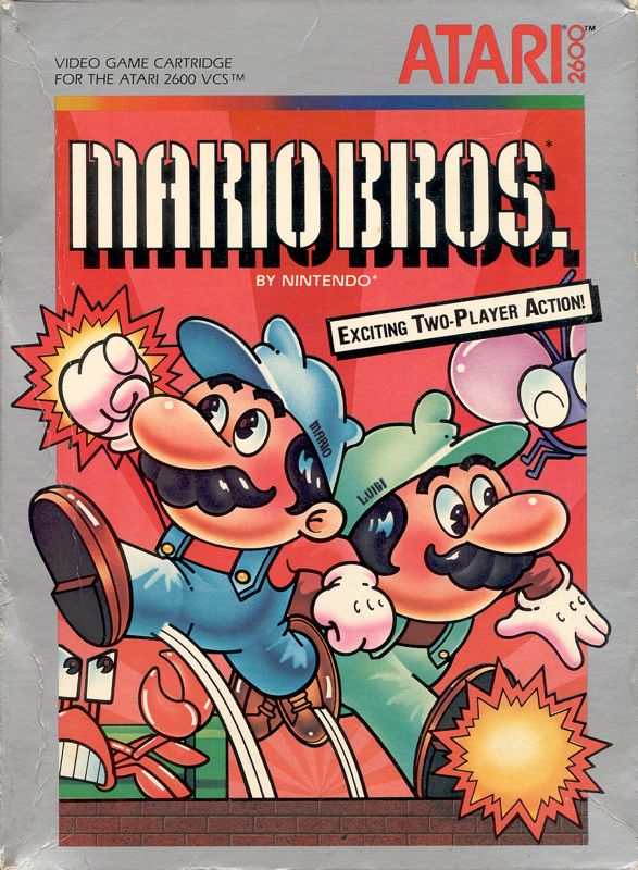 Mario Bros. box art for Atari 2600